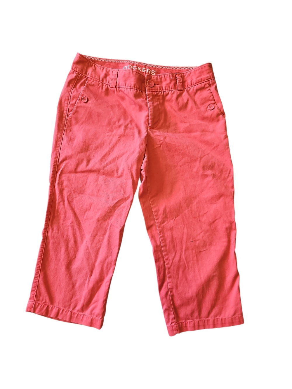 Dockers Women's Coral Capri Bermuda Shorts Pants Size 8 Chino